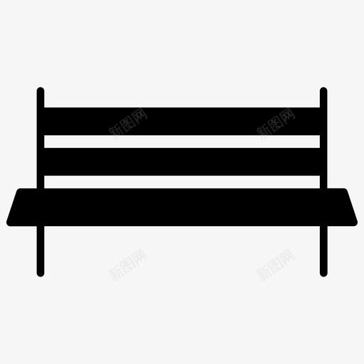 椅子长凳家具图标svg_新图网 https://ixintu.com 内部 坐椅 家具 座椅 房屋 椅子 长凳