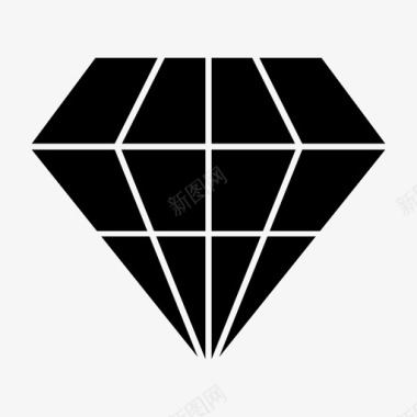 宝石水晶钻石图标图标