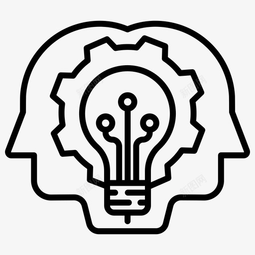 过程人工智能图标svg_新图网 https://ixintu.com 人工 人工智能 智能 程序 过程
