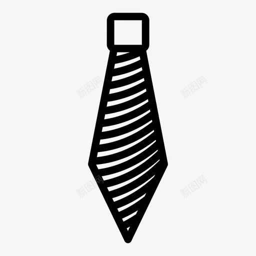 领带服装时尚图标svg_新图网 https://ixintu.com 丝带 时尚 服装 款式 领带