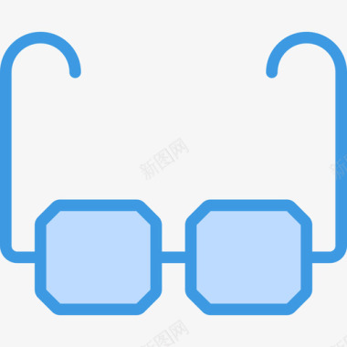 眼镜webessential6蓝色图标图标