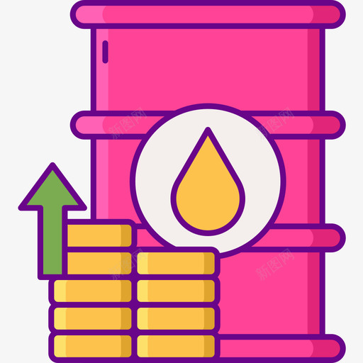 油投资5线性颜色图标svg_新图网 https://ixintu.com 投资 线性 颜色