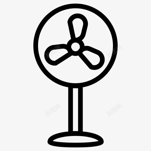 风扇冷却电子图标svg_新图网 https://ixintu.com 冷却 电子 风扇