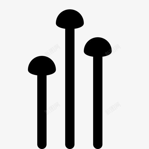 蘑菇草自然图标svg_新图网 https://ixintu.com 公园 杂草 植物 简单 自然 蘑菇