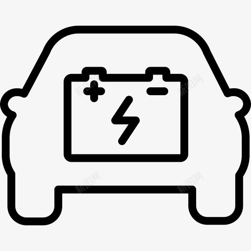 电动汽车电池汽车环保图标svg_新图网 https://ixintu.com 汽车 环保 电动汽车 电池 能源