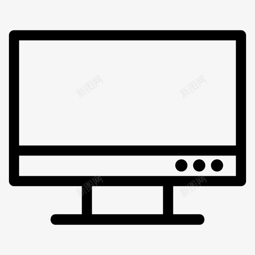 计算机显示器硬件图标svg_新图网 https://ixintu.com 图像 屏幕 显示器 监视器 硬件 计算机