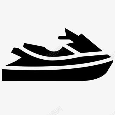 摩托艇活动船图标图标