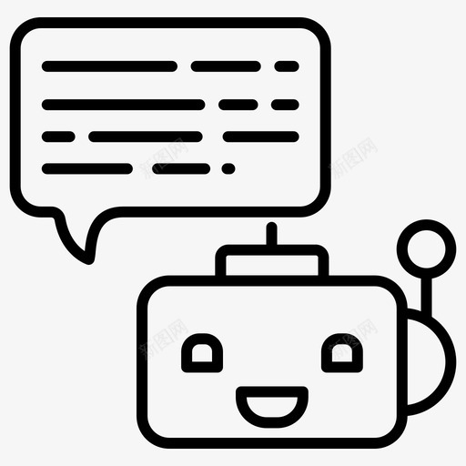 自动化人工机器人图标svg_新图网 https://ixintu.com 人工 人工智能 智能 机器人 聊天 自动化