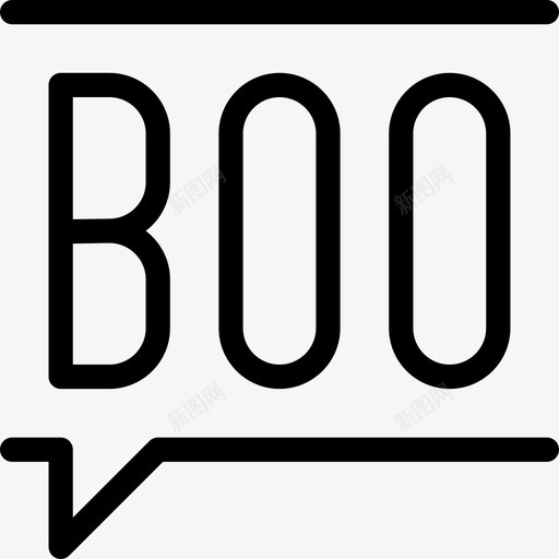 Boo万圣节99直系图标svg_新图网 https://ixintu.com Boo 万圣节 直系