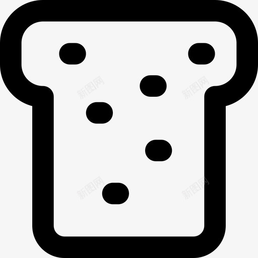 面包食物113直系图标svg_新图网 https://ixintu.com 直系 面包 食物