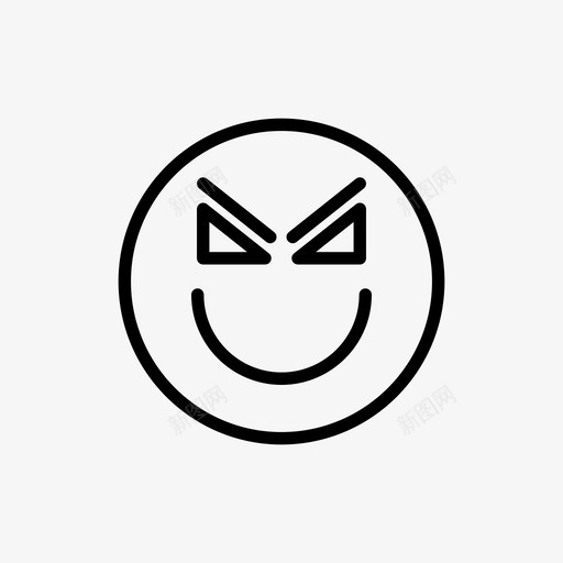 生气表情符号表情图标svg_新图网 https://ixintu.com 微笑 情绪 生气 符号 表情