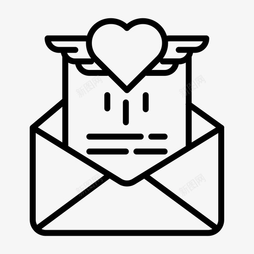 电子邮件邀请函信件图标svg_新图网 https://ixintu.com 信件 婚礼 派对 电子邮件 留言 邀请函
