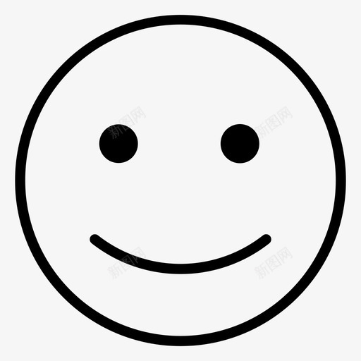 脸头像表情符号图标svg_新图网 https://ixintu.com 人类 头像 微笑 符号 表情 部分