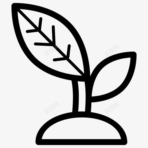 萌芽植物学生态图标svg_新图网 https://ixintu.com 图标 植物 植物学 生态 生态学 符号 自然 萌芽 表情