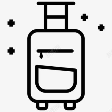 行李背包手提箱图标图标