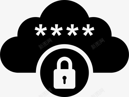 云安全安全保密图标svg_新图网 https://ixintu.com 云安全 保密 安全 屏蔽