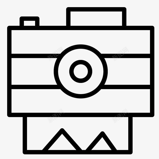 照相机摄影录音图标svg_新图网 https://ixintu.com 度假 录音 摄影 照相机