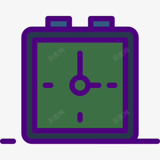 闹钟办公室93线型颜色图标svg_新图网 https://ixintu.com 办公室 线型 闹钟 颜色