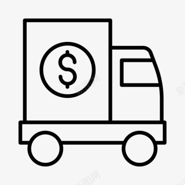 装甲车银行金融图标图标