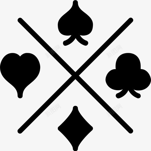 符号赌博18填充图标svg_新图网 https://ixintu.com 填充 符号 赌博