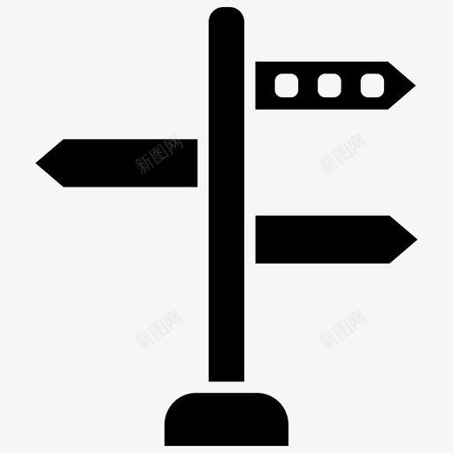 方向方向指南路标图标svg_新图网 https://ixintu.com 方向 方向指南 物流1路牌 路标 道路方向