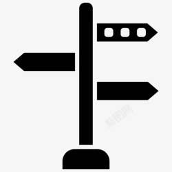 酒店方向指南牌方向方向指南路标图标高清图片