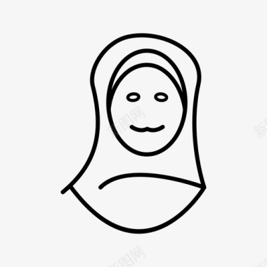 伊斯兰女人26个伊斯兰女人图标图标
