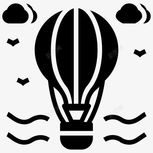 气球冒险空中飞行图标svg_新图网 https://ixintu.com 冒险 图标 探险 气球 热气球 目的地 空中 远足 野营 雕文 飞行