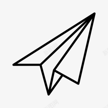 邮件纸张飞机图标图标