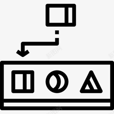 经验数字商务线性图标图标