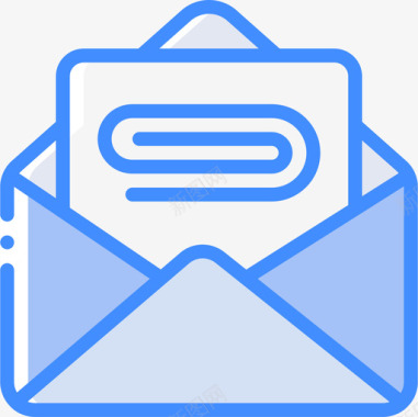 电子邮件项目管理14蓝色图标图标