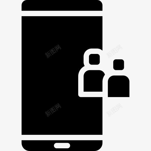 智能手机移动27填充图标svg_新图网 https://ixintu.com 填充 手机 智能 移动