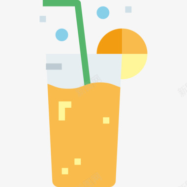 果汁晚餐2平淡图标图标