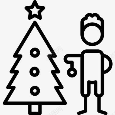 圣诞树136直系图标图标