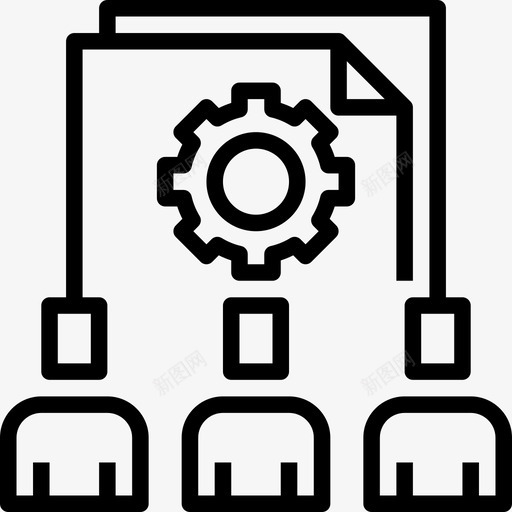 分析企业管理4线性图标svg_新图网 https://ixintu.com 企业管理 分析 线性