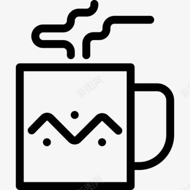 咖啡杯饮料早晨图标图标