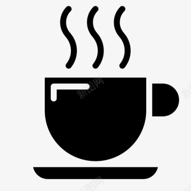 咖啡杯食物热饮图标图标