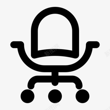 会议室办公椅家具图标图标