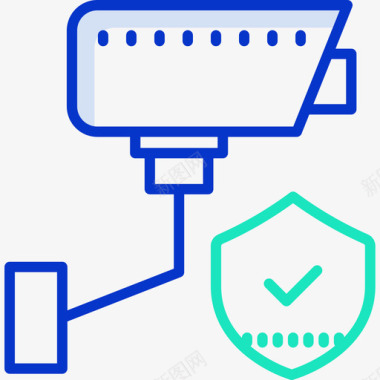 监控安全116轮廓颜色图标图标