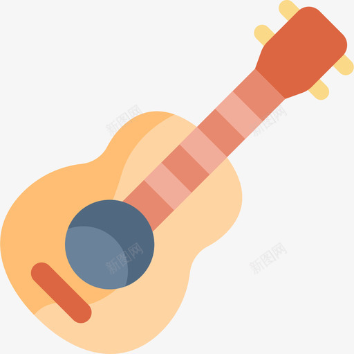 吉他爱好和自由时间4平图标svg_新图网 https://ixintu.com 吉他 时间 爱好 自由