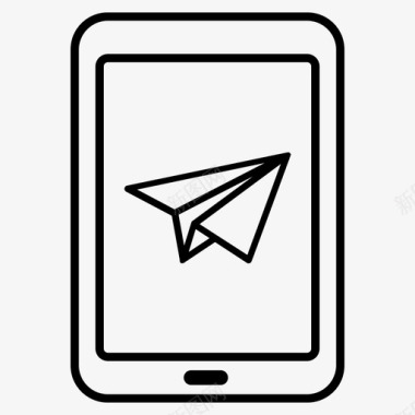 tablet邮件纸质飞机发送图标图标