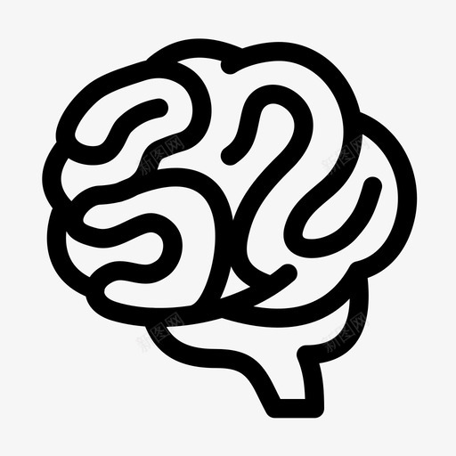 大脑脑力激荡精神图标svg_新图网 https://ixintu.com 人体 器官 大脑 激荡 神经学 精神 脑力