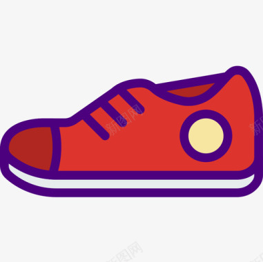 运动鞋office93线性颜色图标图标