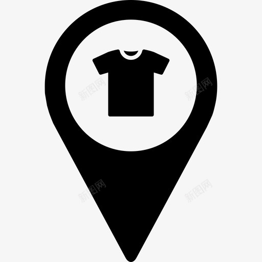 服装位置服装店地图图标svg_新图网 https://ixintu.com 位置 地图 布料 服装 服装店