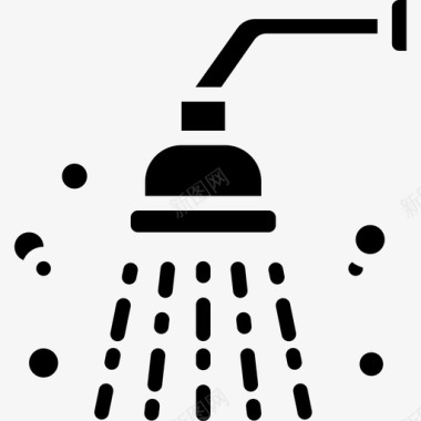 淋浴spa26实心图标图标
