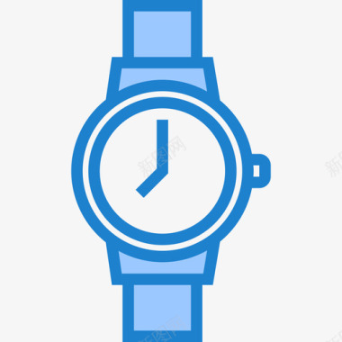 手表办公用品6蓝色图标图标