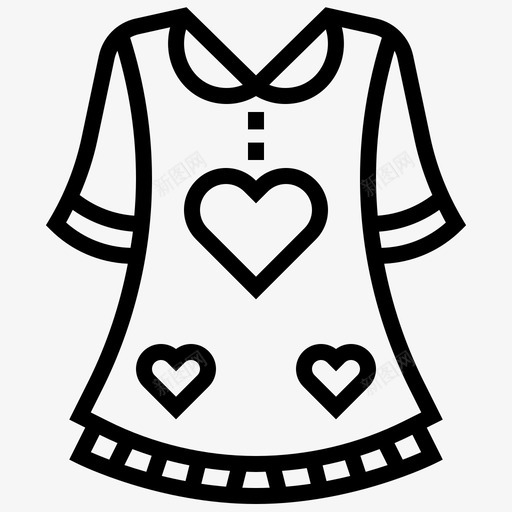 服装时装衬衫图标svg_新图网 https://ixintu.com 时装 服装 纪念品 衬衫