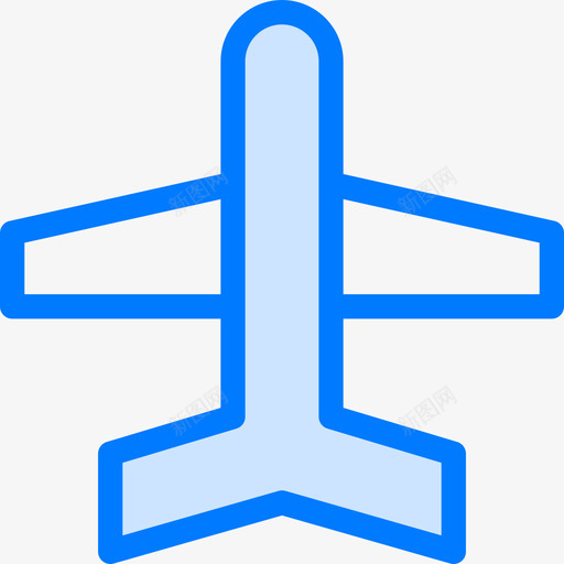 飞机旅行社2蓝色图标svg_新图网 https://ixintu.com 旅行社 蓝色 飞机