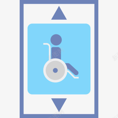 通道残疾2公寓图标图标