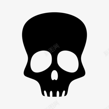 头骨死亡万圣节图标图标